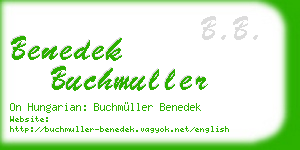 benedek buchmuller business card