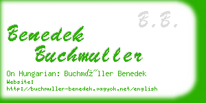 benedek buchmuller business card